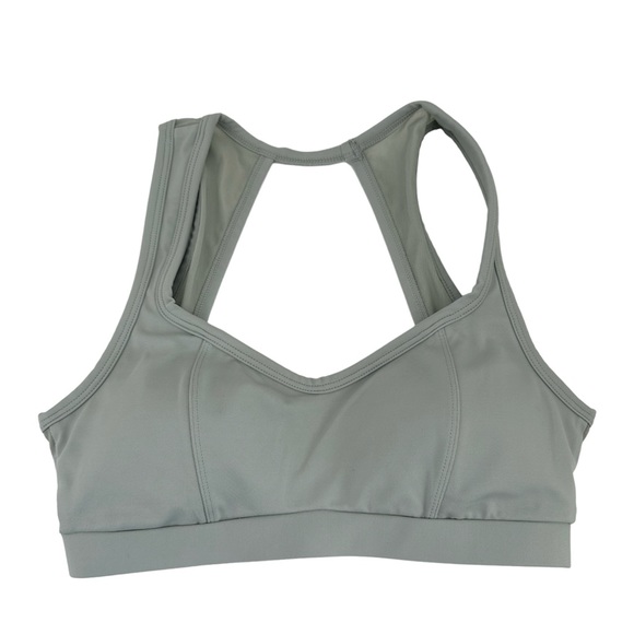 Cleo Harper Sports Bra Womens Small Gray Padded Solid Cut Out Pullover Athletic - Picture 1 of 10
